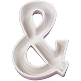Ivy Lane Design Ceramic Love Letter Dish, Ampersand, White