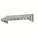 Awntech 3-Feet New Yorker Window/Entry Awning, 18-Inch Height by 36-Inch Diameter, Black/White