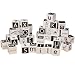 Baby : Elegant Baby Wooden Blocks- Black & White