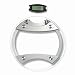 GSI Super Quality Electronic Multi-Function Circular Portable Digital Bathroom Scale With Wide Elegant Tempered Glass Top - Monitor Measures Body Fat, Hydration And Weight - High Precision Accurate Readouts - Large 3.5