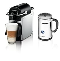                     						Nespresso Pixie Espresso Maker With Aeroccino Plus Milk Frother, Aluminum
