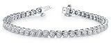 18k White & Yellow Gold, Vintage Dreams Tennis Bracelet, 1.96 ct. (Color: GH, Clarity: SI1)