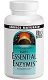 Source Naturals Essential Enzymes 500 Mg Vegetarian Capsules, 120-Count