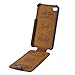 Docooler?Luxury Leather Slim Flip Case Cover Compatible with Apple?iPhone 4 4S - Black