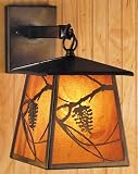 LAMPS BEAUTIFUL Rustic Lodge Pinecone Wall Sconce by Meyda Tiffany--Excellent customer service--see our feedback.