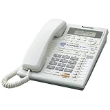Panasonic KX-TS3282W 2-Line Corded Speakerphone with Caller ID and Intercom (White)