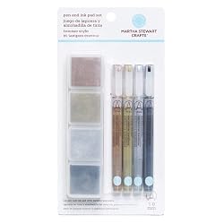 Martha Stewart Crafts Ink Pad and Pen Combo Set