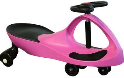 Lot of 2, Latest Edition Pink and Yellow Rolling Coaster the Wiggling Wiggle Race Car Premium Scooter