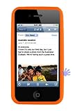 Silicone Skin Cover for Apple iPhone 4, Orange
