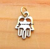 Sterling .925 Silver Hamsa Magen David Star Amulet Protection