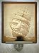 Full Sail Flat Porcelain Lithophane Nightlight