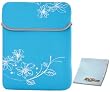 13.3 inch Sky Blue Blossom Floral Neoprene Netbook Laptop Sleeve Slip Case Pouch Bag for Macbook, Acer, ASUS, Dell, HP