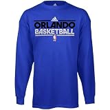 adidas Orlando Magic Youth Practice Long Sleeve T-Shirt - Royal Blue (X-Large)