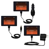 Deluxe Kit for the iRiver U10 512MB includes a USB cable with Car and Wall Charger - Gomadic Brand w/ TipExchange Technology