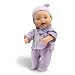 Wild Planet Water Babies 13" Caucasian Infant Lavender Flower Wrap-Around Ruffled Top and Bottoms