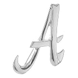  : Stelring Silver Letter A Initial Pin