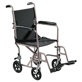 Drive Medical Economy Transport Chair - Silver