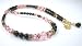 2 Piece Necklace and Earrings Set: October Birthstone: Rose (Pink Opa or Pink Tourmalinel) Swarovski Austrian Crystal Beaded Necklaces with Black Pearls by Gemstone Gifts Handmade Jewelry