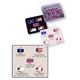 Flags of the Confederacy Collectible Mini Pocket Knives - 5 Knife Set