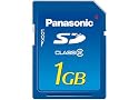 Panasonic 1 GB Class 2 SD Memory Card, guaranteed 2MB/s continuous transfer rate