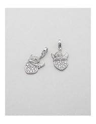 Cupid CZ Charm In 92.5 Sterling Silver
