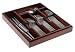 Mikasa Zena 40-Piece Stainless-Steel Flatware Set with Wooden Tray, Service for 8