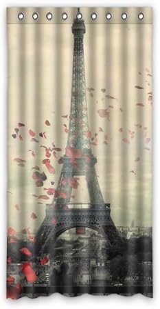 Custom Frech Paris Eiffel Tower Window Curtains/drape/panels/treatment Polyester Fabric Bedroom 50"x96"