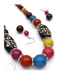 Ethnic Gypsy Bohemian Colorful Beads Necklace