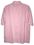 Tommy Bahama Island Twill Silk Camp Shirt (Color: Bubble Pink, Size L)