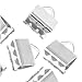 Beadaholique Cord Ends, Ribbon Pinch Crimp 6x5mm, 20 Pieces, Silver Plated