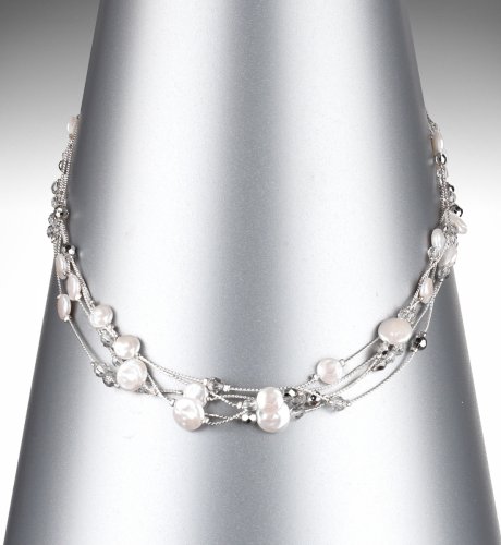 5 Row Faux Pearl Necklace