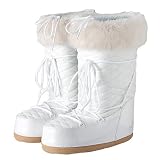 Barts Moonboots Fellstiefel Kids White Quilted, Kinderschuhe Größen:33