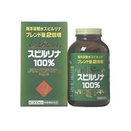 海洋深層水スピルリナブレンド量2倍 スピルリナ100% 約1500粒入