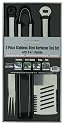 Mr. Bar-B-Q 3-Piece Oval Stainless Handle Tool Set
