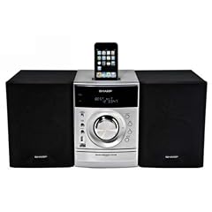 Sharp XL DH 350 NH Kompaktanlage (CD/MP3/WMA-Player, UKW-Tuner, 100 Watt RMS, Apple iPod Dock, USB 2.0) silber