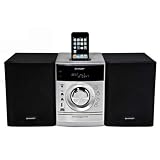 Sharp XL DH 350 NH Kompaktanlage (CD/MP3/WMA-Player, UKW-Tuner, 100 Watt RMS, Apple iPod Dock, USB 2.0) silber