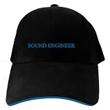 CAPS BLACK EMBROIDERY  WORD SOUND ENGINEER 