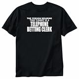 T-SHIRT BLACK  FOR TELEPHONE BETTING CLERK 