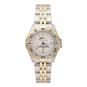 Buy Denver Broncos Ladies All Star Watch Stainless Steel Bracelet by Logo Art