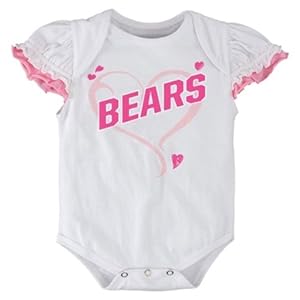 Chicago Bears Newborn Girls White Ruffle Creeper by Adidas Select Infant / Toddler / Youth Size: 18 Months