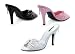E-PH401-AMY, 4 in Heel Lace Mule