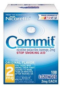 Commit Lozenges, 2 mg, 108-Count Box (Original Flavor)