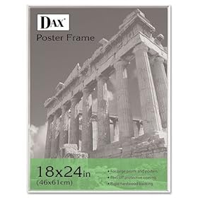 U-Channel Poster Frame, Contemporary w/Plexiglas Window, 18 x 24, Clear