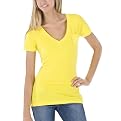 Juniors' Mossimo Supply Co. Pocket V-Neck Tee - Bright Yellow
