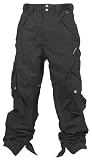 Four Square Q Men's Snowboard Pants - Black Trees
