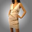 Beads Trim Sexy Stretchy Cocktail Dress