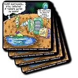 Water On Mars Debate Settled By Evian - Set Of 4 Ceramic Tile Coasters