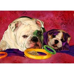 Bulldog Art Print on Canvas