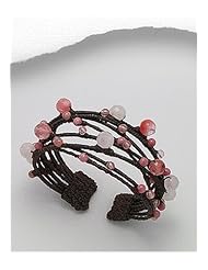 Cotton Waxed Thread Semi GemStone Beads Bracelet
