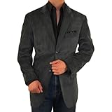 Executive 2-button Sport Coat Italian Velvet Corduroy Blazer Sportcoat Extra Soft Super 140's Fabric Charcoal